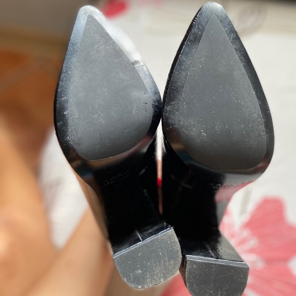 Zara Lace Up Patent Booties - Size 5 - Picture 4 of 10